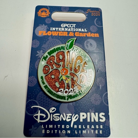 NWT. Disney Pin. Epcot 2024 flower and garden festival. Orangebird pin - Picture 2 of 8